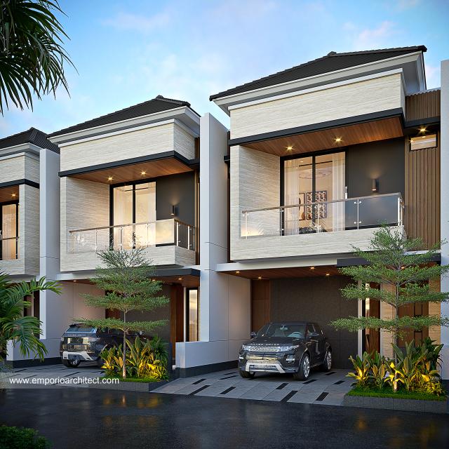 Gambar 1 Desain Perumahan Cherry Field by Matahari Land Modern 2 Lantai Bapak HNK 1551 Type A di  Bandung