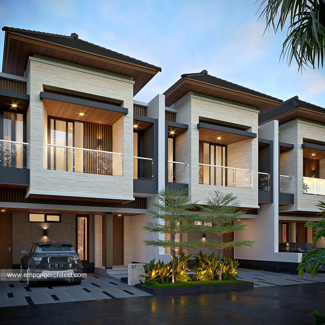 Gambar 1 Desain Perumahan Cherry Field by Matahari Land Modern 2 Lantai Bapak HNK 1552 Type B di  Bandung