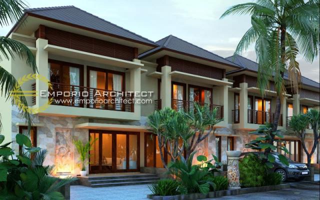 Gambar 1 Desain Perumahan Villa Bali 2 Lantai Bapak Putra di  Depok