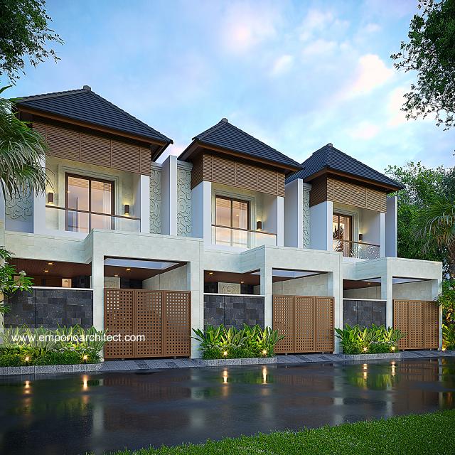 Gambar 2 Desain Perumahan Style Villa Bali 2.5 Lantai Ibu MRN 1563 di  Depok