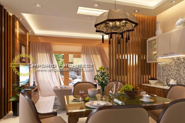 Desain Ruang Makan Rumah Villa Bali 2 Lantai Bapak Artana II di Denpasar, Bali