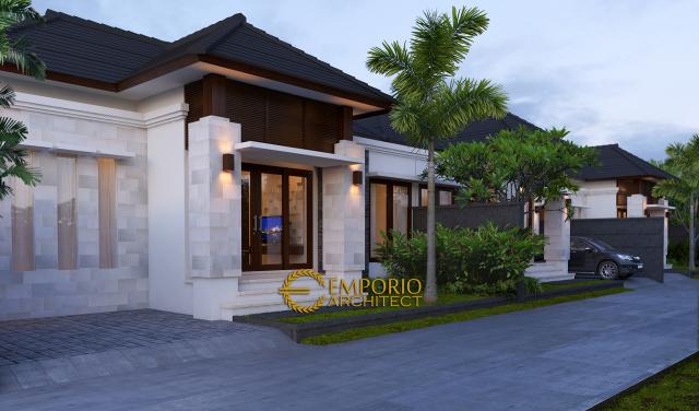 Desain Exterior 2 Perumahan Villa Bali 1 Lantai Wahanakarsa Swandiri di Pekanbaru