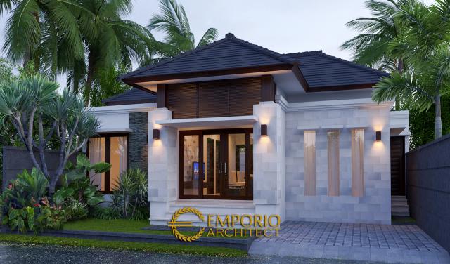 Desain Exterior 6 Perumahan Villa Bali 1 Lantai Wahanakarsa Swandiri di Pekanbaru