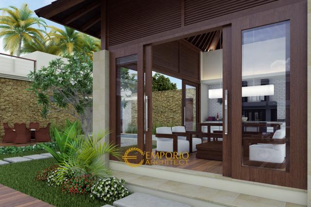 Desain Rumah Villa Bali 2 Lantai Bapak Freddy di Samarinda Kalimantan