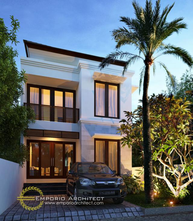 Gambar 1 Desain Rumah Villa Bali 2 Lantai Bapak Lilik di  Jimbaran, Bali