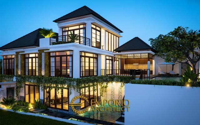 Gambar 3 Desain Rumah Villa Bali 2 Lantai Bapak Mahyudin Batubara di  Bogor