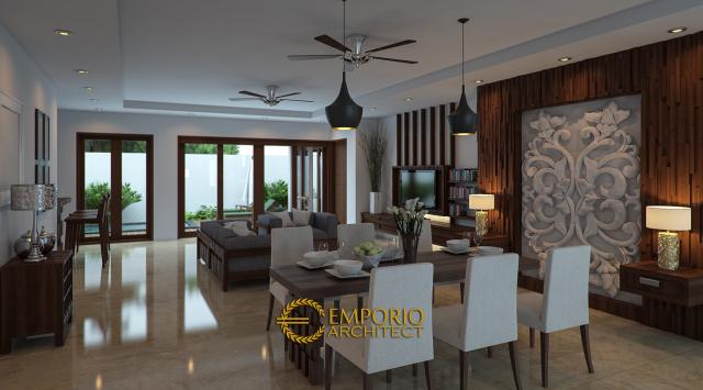 #diningroomdesign - Mr. Puja Kartawijaya Villa Bali House 2 Floors Design - Bogor - Code 11757