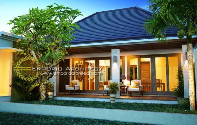 Gambar 3 Desain Rumah Villa Bali 1 Lantai Bapak Basuki di  Lombok