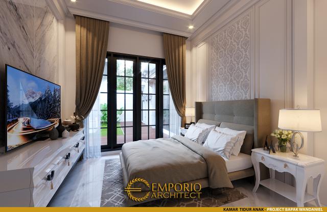 Desain Kamar Tidur Anak Rumah Classic 1 Lantai Bapak Wandaniel di Sumatera Utara