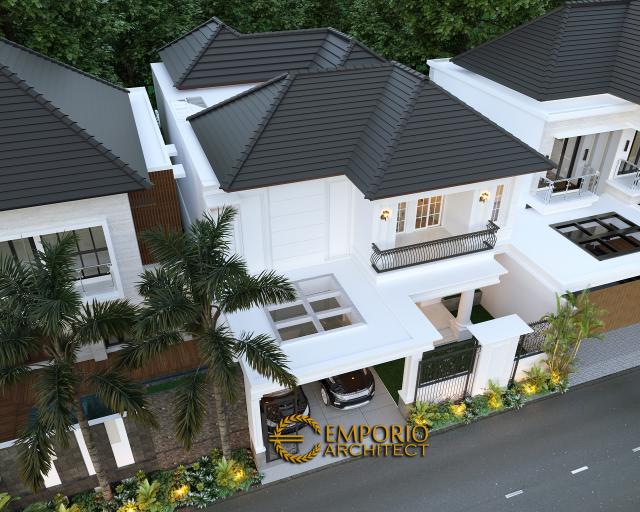 Desain Master Plan Rumah Classic 2 Lantai Ibu Sicil di Jakarta Selatan