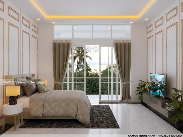 #interiordesign - Mrs. LT 939 Classic House 2 Floors Design - Cibubur, Jakarta Timur - Code 13675