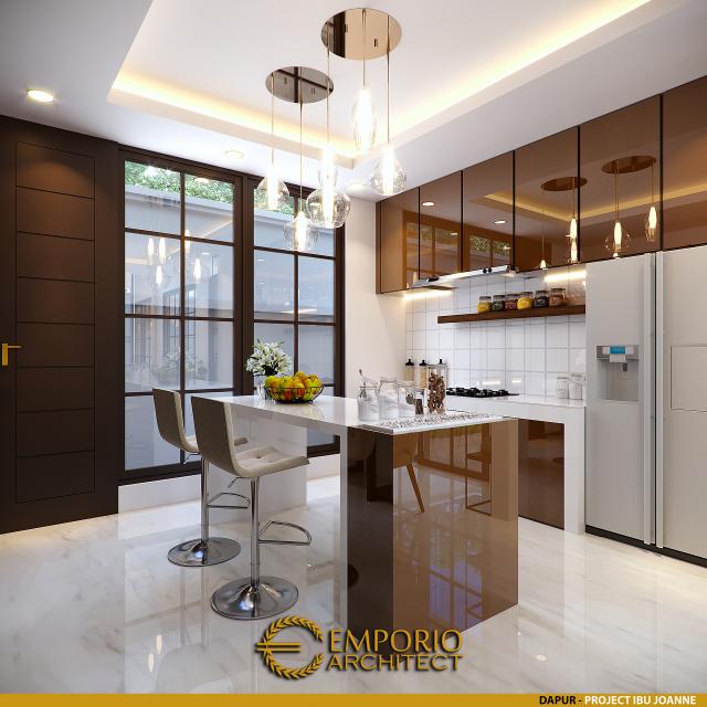 Desain Dapur Rumah Classic 2 Lantai Ibu Joanne di Yogyakarta