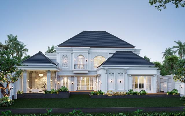 Gambar 3 Desain Rumah Classic 2 Lantai Bapak Mubin di  Bengkulu