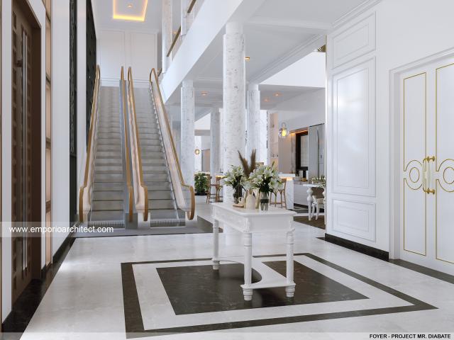 Desain Foyer Rumah Classic 2 Lantai Mr. DBT di Senegal