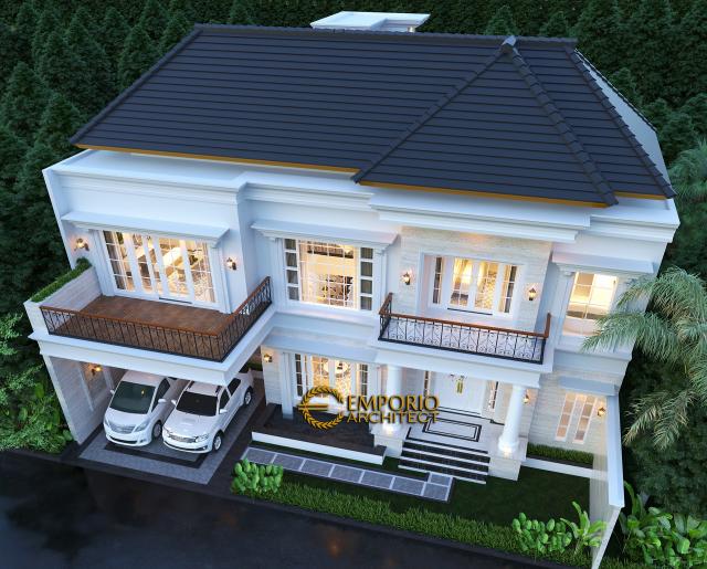 Gambar 2 Desain Rumah Classic 2 Lantai Bapak Deni III di  Karawang, Jawa Barat