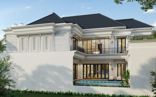 Gambar 3 Desain Rumah Classic 2 Lantai Ibu Sari di  Aceh