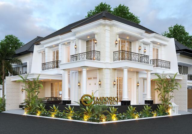 Desain Rumah Classic 2 Lantai Bapak Ruddy di  Jakarta Utara