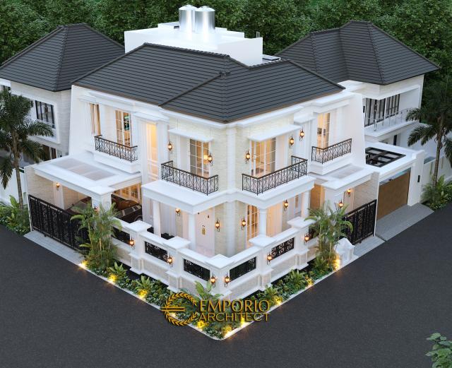 Desain Master Plan Rumah Classic 2 Lantai Bapak Ruddy di Jakarta Utara