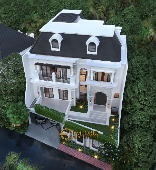 Gambar 2 Desain Rumah Classic 2.5 Lantai Ibu Gina di  Bandung, Jawa Barat