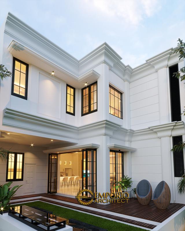 Gambar 3 Desain Rumah Mediteran 3 Lantai Bapak Candra di  Jakarta