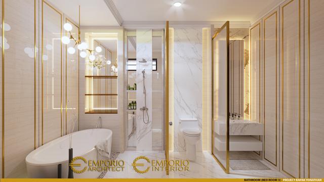 Desain Kamar Mandi 3 Rumah Classic 3 Lantai Bapak YNT di Solo (Surakarta), Jawa Tengah