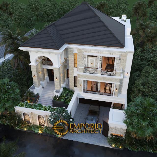 Gambar 2 Desain Rumah Classic 3 Lantai Bapak YNT di  Solo (Surakarta), Jawa Tengah