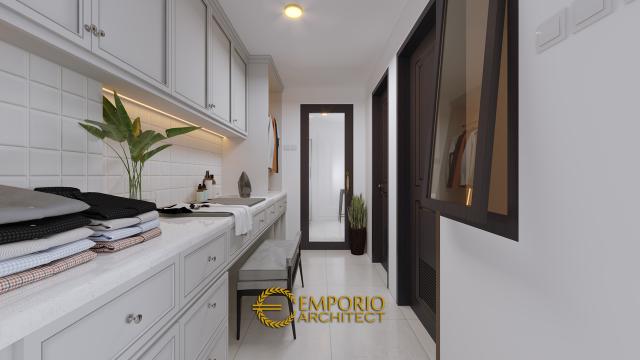 Desain Ruang Cuci (Laundry) Rumah Classic 3 Lantai Bapak YNT di Solo (Surakarta), Jawa Tengah