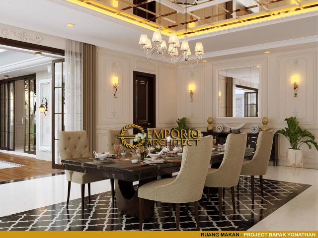 #diningroomdesign - Mr. YNT Classic House 3 Floors Design - Solo (Surakarta), Jawa Tengah - Code 11586