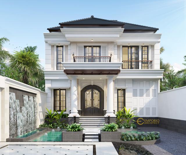 Desain Exterior 2 Rumah Classic 3 Lantai Bapak Billy di Purworejo, Jawa Tengah