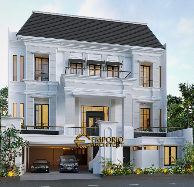 Gambar 1 Desain Rumah Classic 3 Lantai Bapak Ahok di  Jakarta