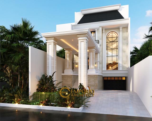 Desain Rumah Classic 3.5 Lantai Ibu Tien di  Jakarta