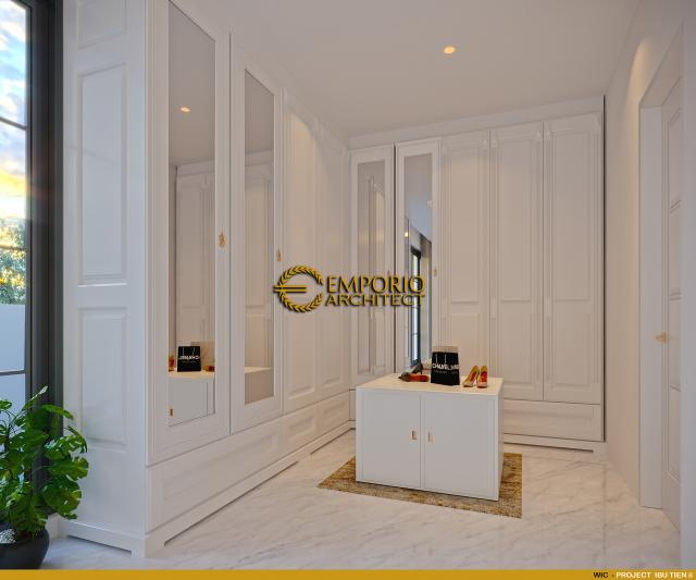 Desain Walk In Closet Rumah Classic 3.5 Lantai Ibu Tien II di Jakarta Selatan