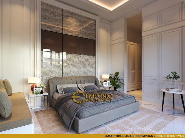 #bedroomdesign - Mrs. Tyas Classic House 3.5 Floors Design - Jakarta Selatan - Code 14161