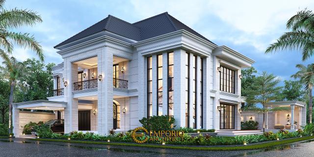 Gambar 2 Desain Rumah Classic Modern 2 Lantai Bapak Budi di  Surabaya, Jawa Timur