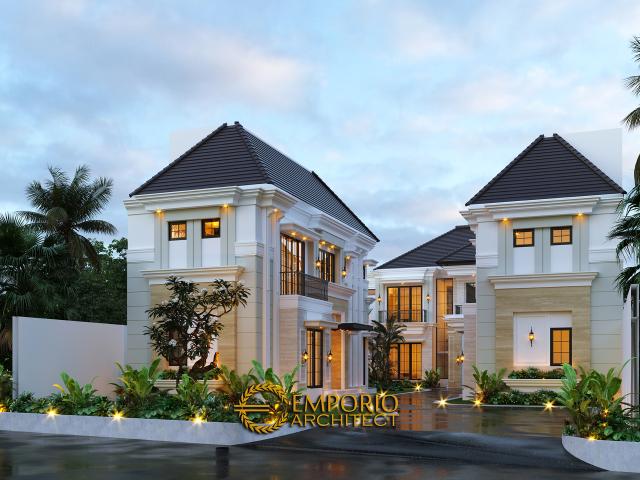 Gambar 1 Desain Rumah Classic Modern 2.5 Lantai Bapak Ahmad di  Jakarta Selatan