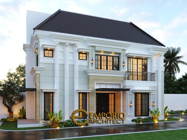 Desain Paviliun Rumah Classic Modern 2.5 Lantai Bapak Ahmad di Jakarta Selatan