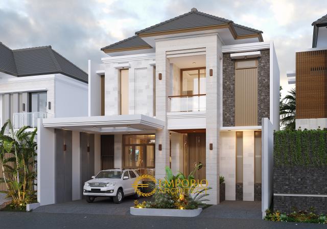 Desain Rumah Modern 2 Lantai Ibu Wenny di Jakarta