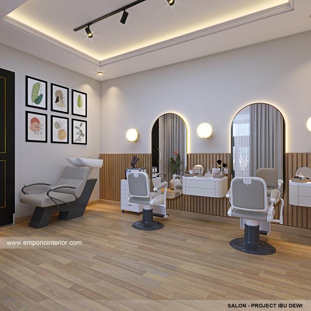 Desain Salon Rumah dan Salon Klasik 2 Lantai Ibu DDW di Klungkung, Bali