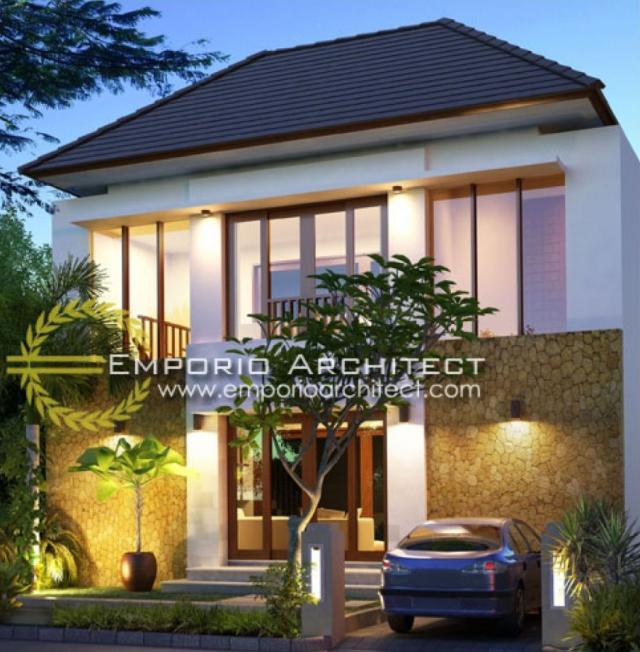 Gambar 1 Desain Rumah Villa Bali 2 Lantai Bapak Dewa di  Badung, Bali