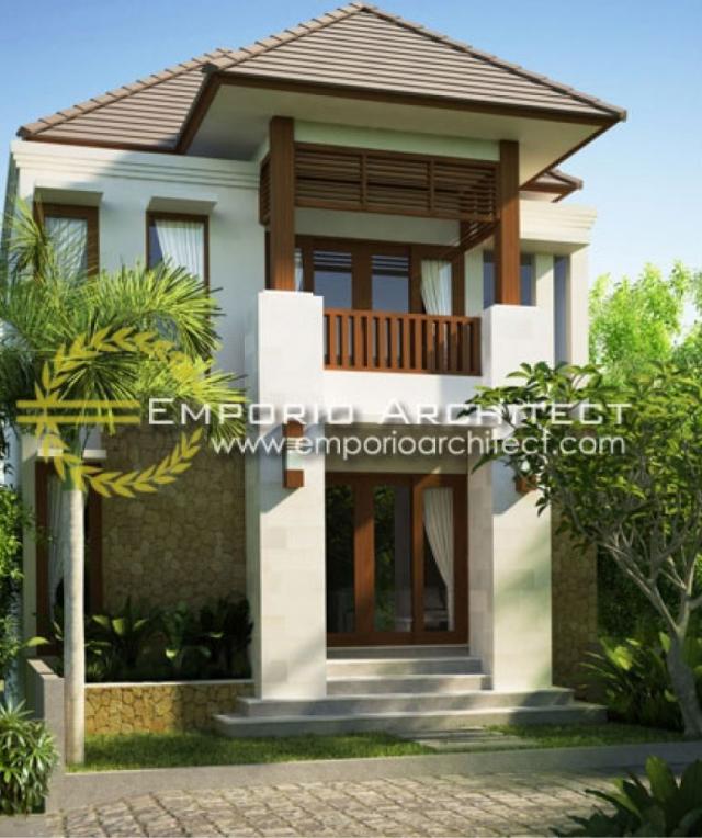 Gambar 1 Desain Rumah Villa Bali 2 Lantai Ibu Dwi di  Denpasar, Bali