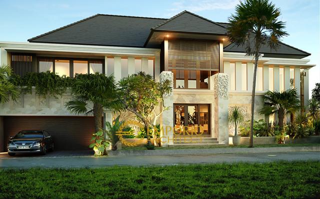 Gambar 1 Desain Rumah Villa Bali 2 Lantai Bapak Frans di  Jakarta