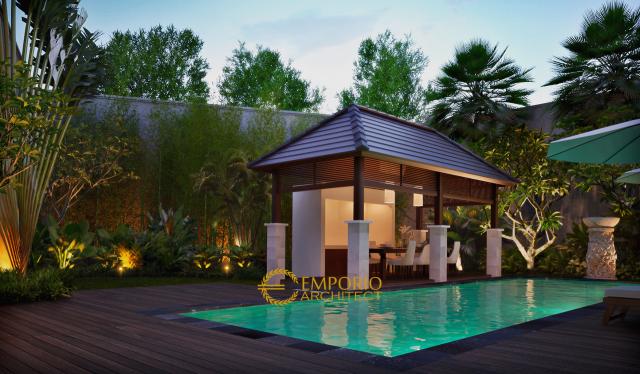 Desain Rumah Villa Bali 2 Lantai Bapak Frans di Jakarta