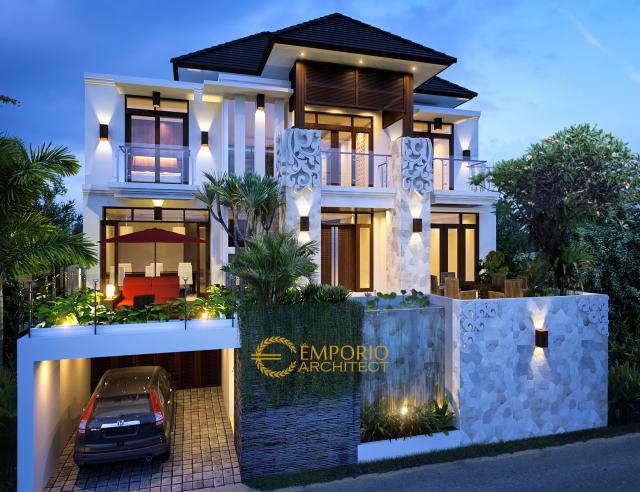 Desain Rumah Villa Bali 3 Lantai Ibu Irma Simbolon di Jakarta