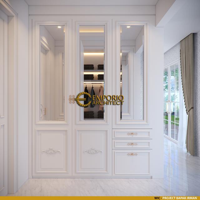 Desain Walk In Closet Rumah Klasik 1 Lantai Bapak Irman di Bacan, Maluku