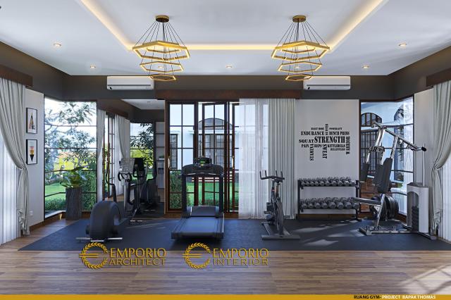 Desain Ruang Gym Rumah Klasik 1 Lantai Bapak Thomas di Halmahera, Maluku Utara