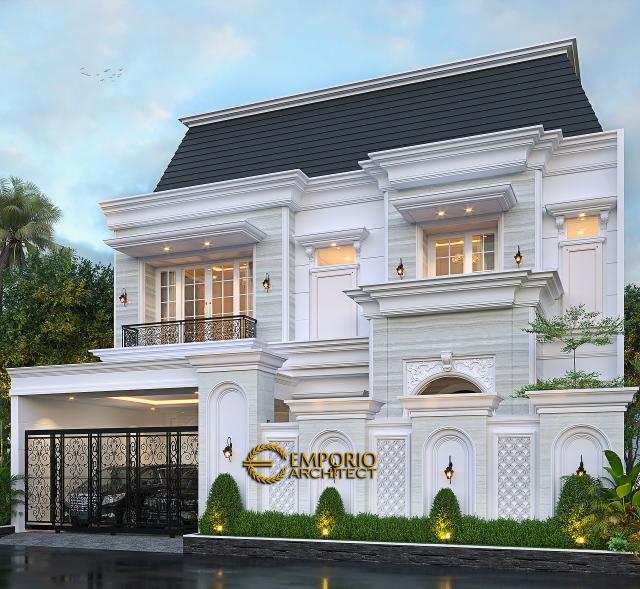 #classichomedesign - Mr. Usman Classic House 2 Floors Design - Makassar - Code 20979