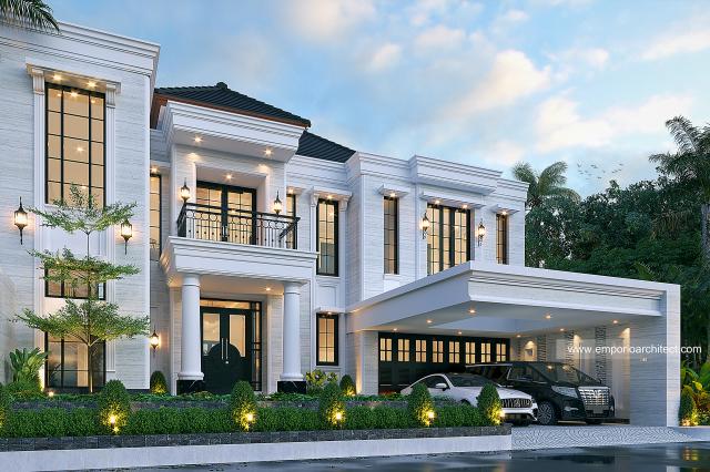 Image 2 Mrs. JLI 1446 Classic House 2 Floors Design - Surabaya