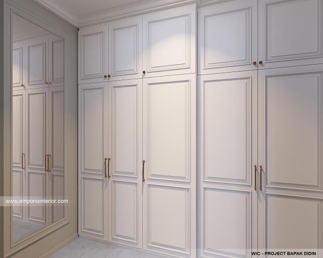 Desain Walk In Closet Rumah Klasik 2 Lantai Bapak DND di Pasuruan, Jawa Timur