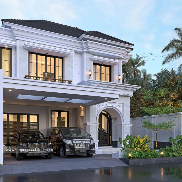 #classichomedesign - Mrs. IRM 1444 Classic House 2 Floors Design - Bintaro, Tangerang Selatan - Code 28668