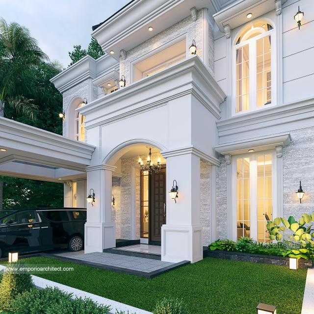 #classichomedesign - Mrs. Lily Classic House 2 Floors Design - Medan - Code 20996